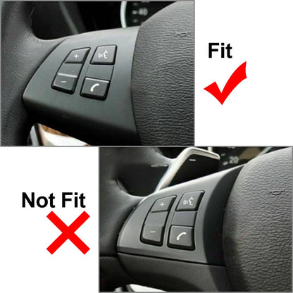 3 x Carbon Fiber Steering Wheel Cover Trim for BMW X5 X6 (2007-2013)