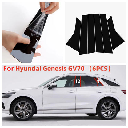 Door Window Trim Cover Pillar Post 6 x for Hyundai Genesis GV70 (2022–2023)