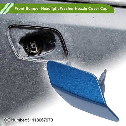 Front Right Washer Nozzle Cover for BMW 320i (2013-2018) - Blue Cap