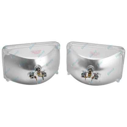 2 x Sealed Beams 6" x 4" Square 3 Pin 40/60W 12Volt for Landcruiser 80 Series