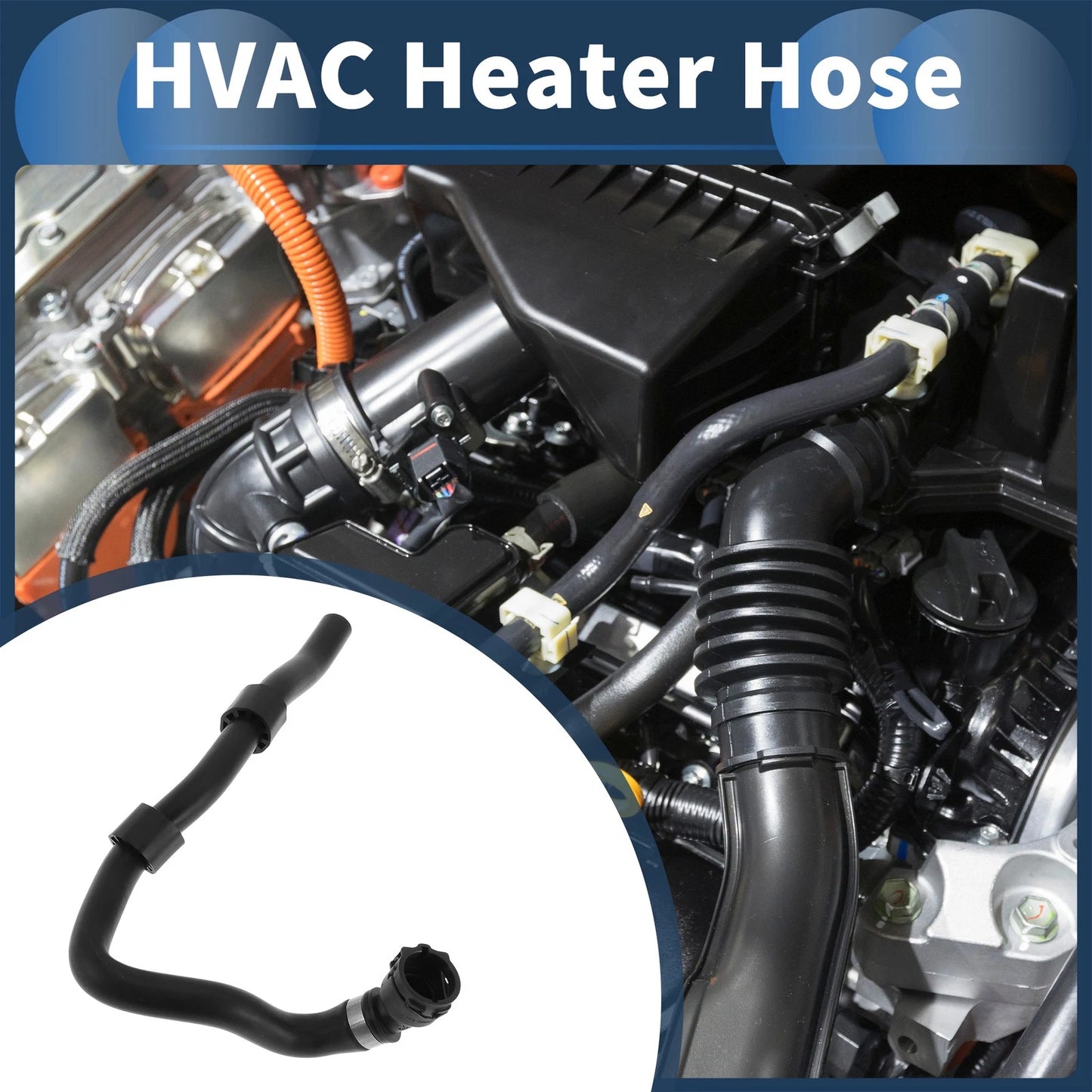 Heater Hose for BMW X3 E83 3.0L L6 (2007-2010) - Rubber Black