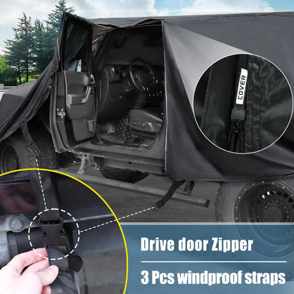 SUV Car Cover for Jeep Wrangler JK JL 4 Door (2007-2021)