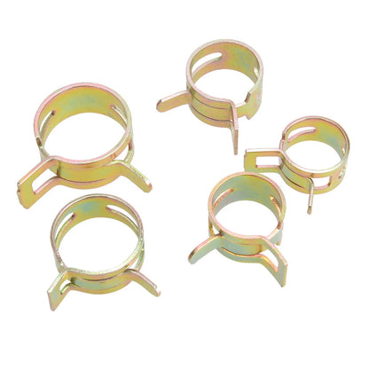 115Pcs 6-22mm Spring Clip Hose Pipe Clamps for Fuel Water Line Tubes