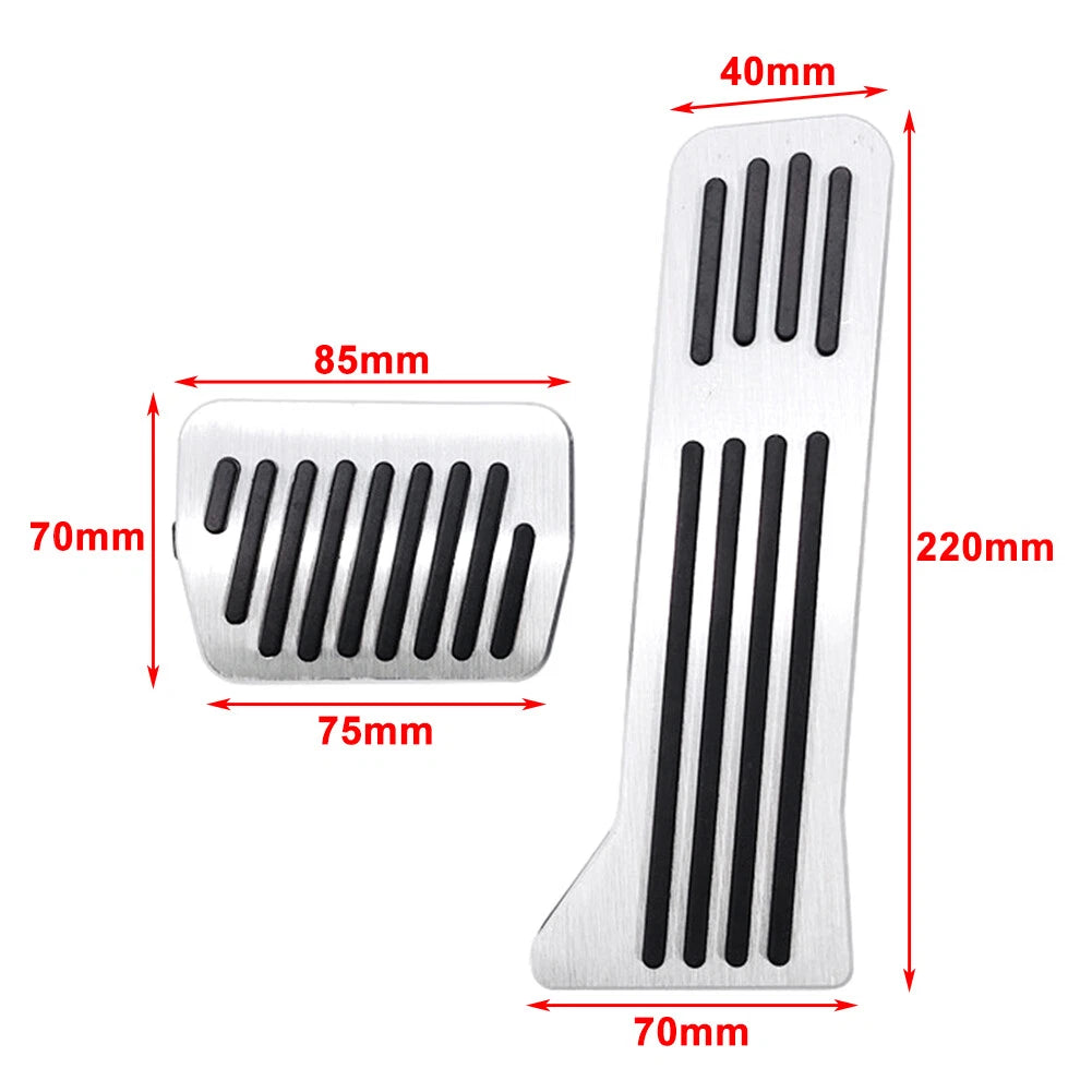 Stainless Steel Brake Gas Pedal Covers for Mazda 2 3 6 CX-3 CX-4 CX-5 (2003-2023)