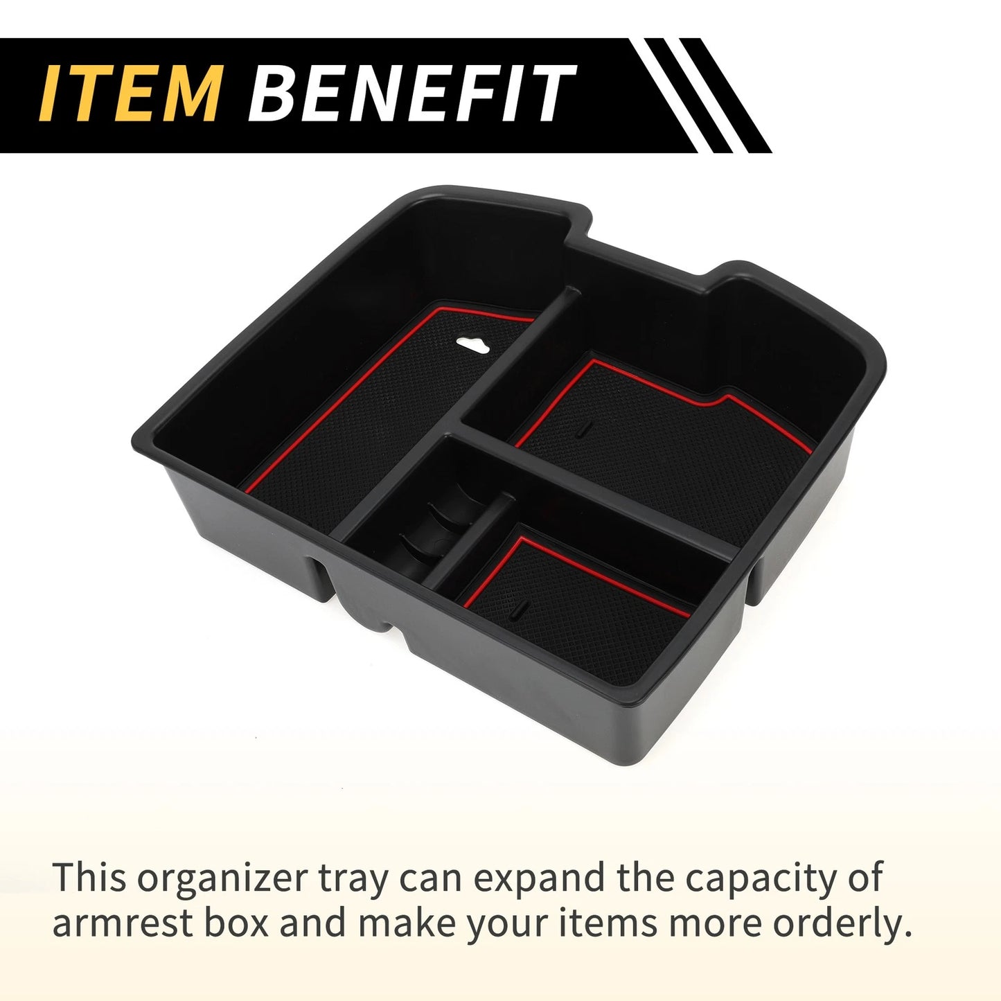 Center Console Organizer Tray for Chevy Silverado 1500 & GMC Sierra