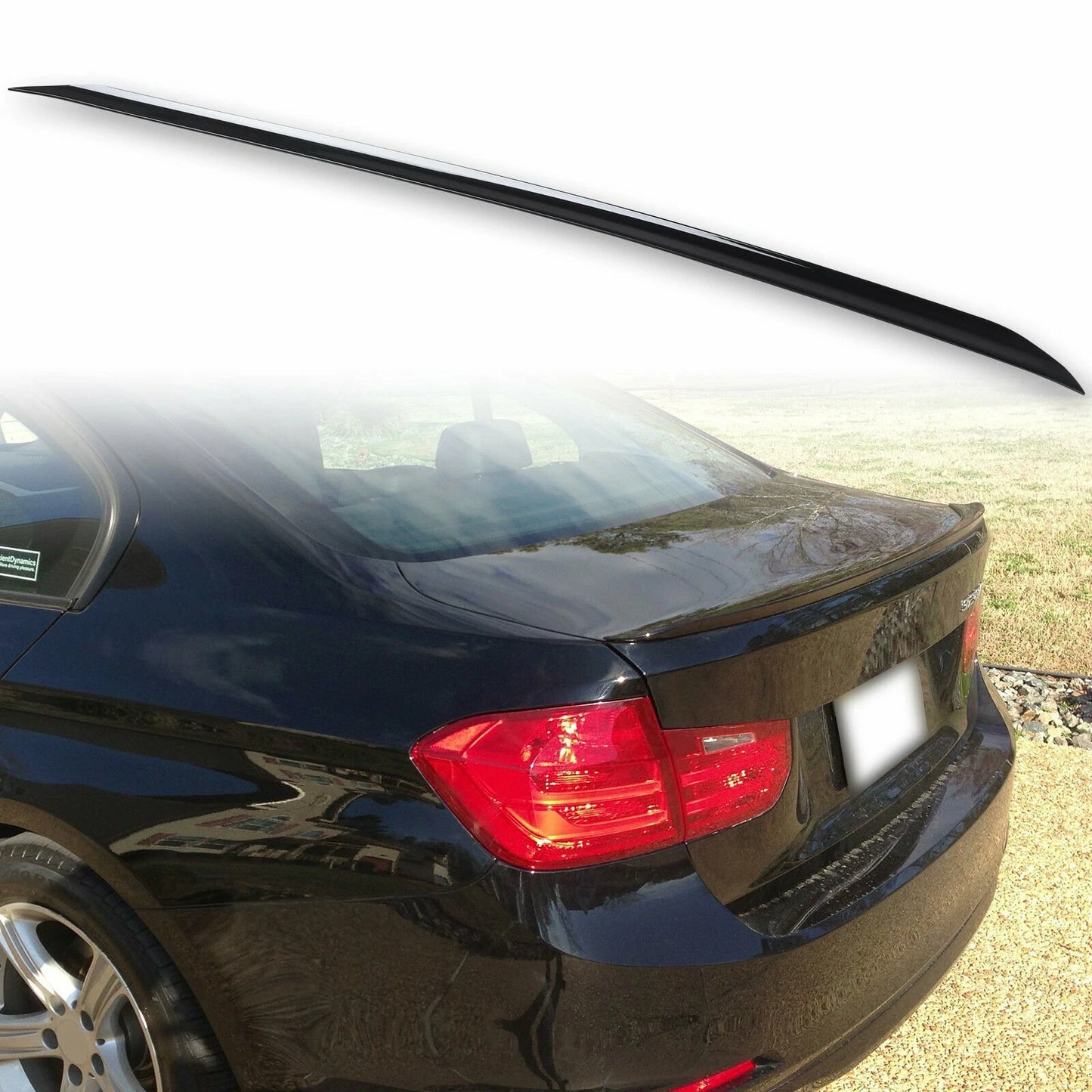 Boot Lip Spoiler for BMW 3 Series F30 (2012-2018) - Black
