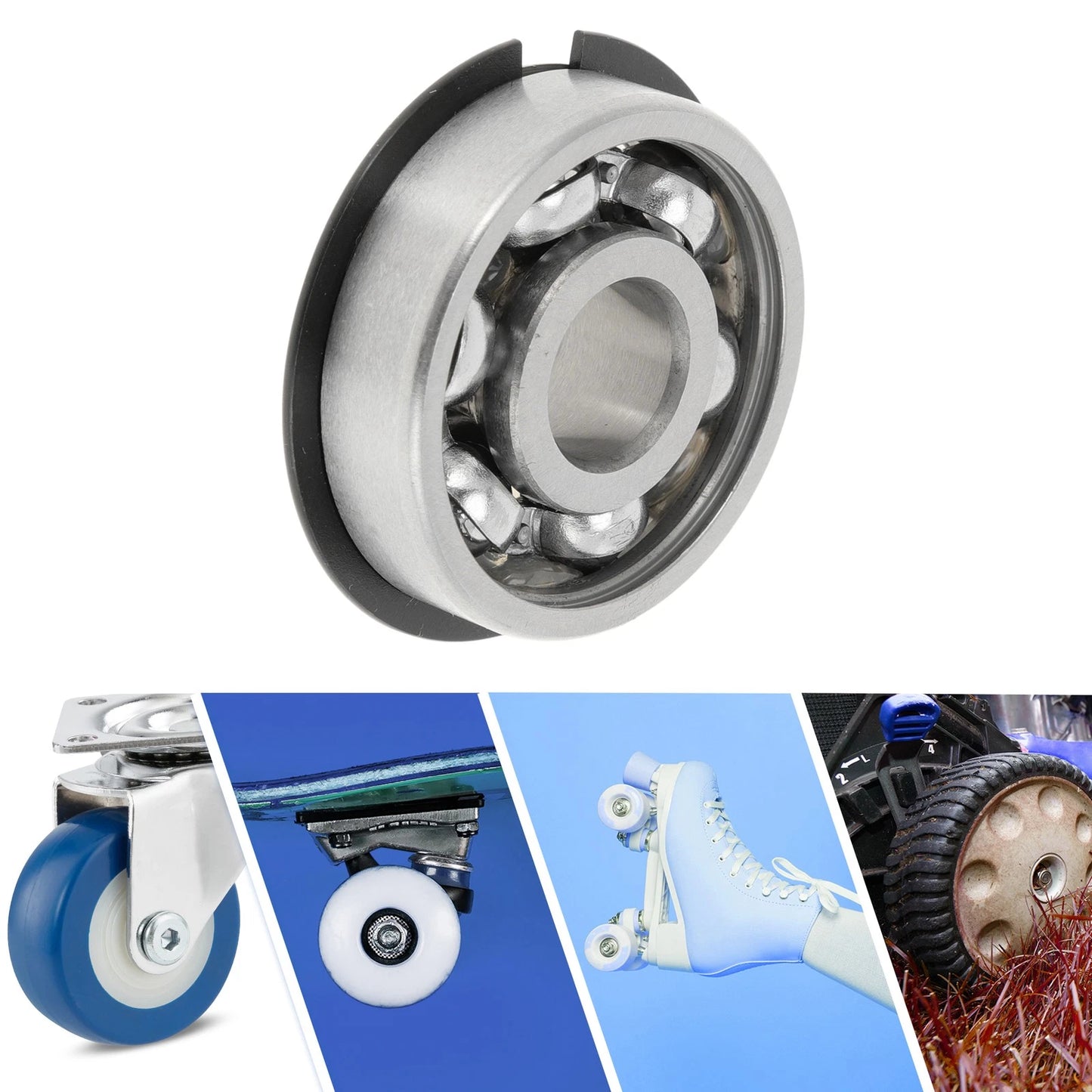 12x37x12mm Deep Groove Ball Bearings for Scooter Skateboard Wheel