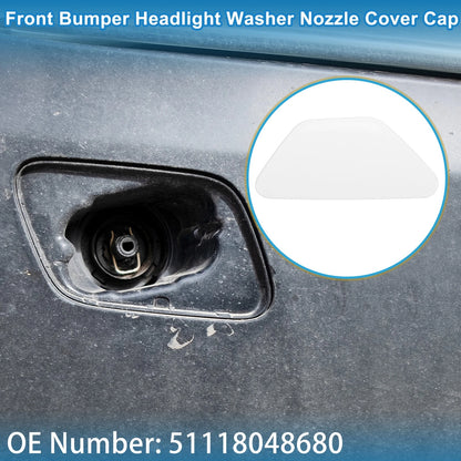 Washer Nozzle Cover Cap for BMW 528i (2011-2016) - Front Right, White