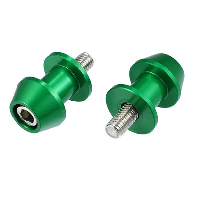 8mm M8x1.25 Green Motorcycle Swing Arm Spools for Honda