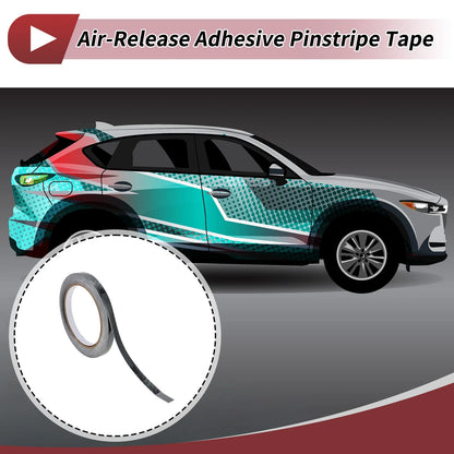 Pinstripe Tape / 12mmx10m / Black Stripes DIY Stickers for Car/Motorcycle