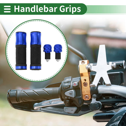 Hand Grips Cover Aluminum Alloy Rubber for Motorcycle