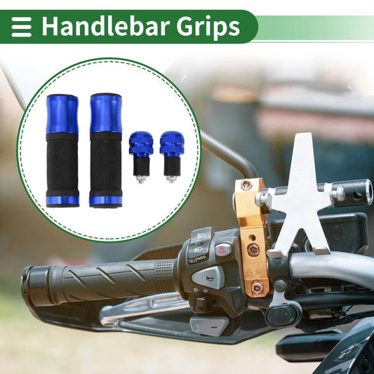 Hand Grips Cover Aluminum Alloy Rubber for Motorcycle