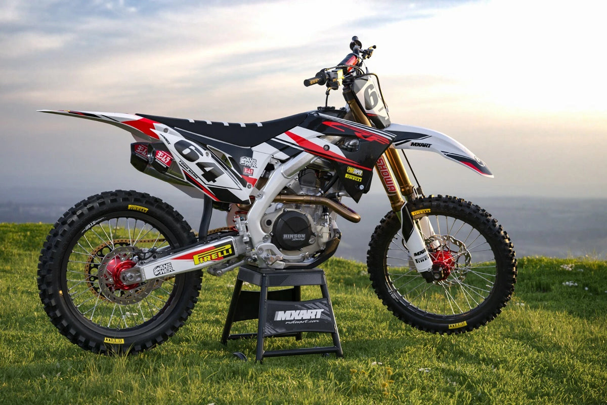 Custom Graphics Full Kit for Honda CRF 250 (2018-2020) EURO RED Style