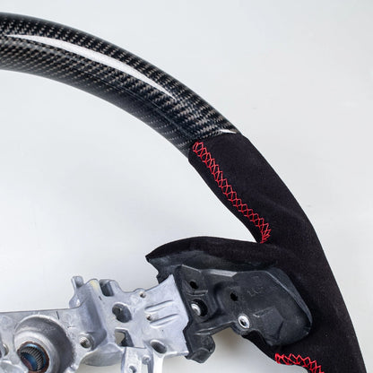Steering Wheel Carbon Fiber Flat Bottom Suede for Subaru WRX (2022-2023)