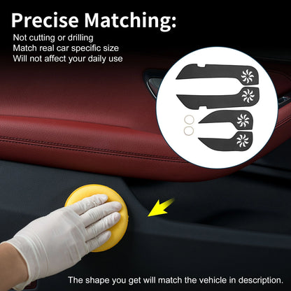 Black Anti Kick Pad Sticker Protector for Subaru Forester (2009-2012)