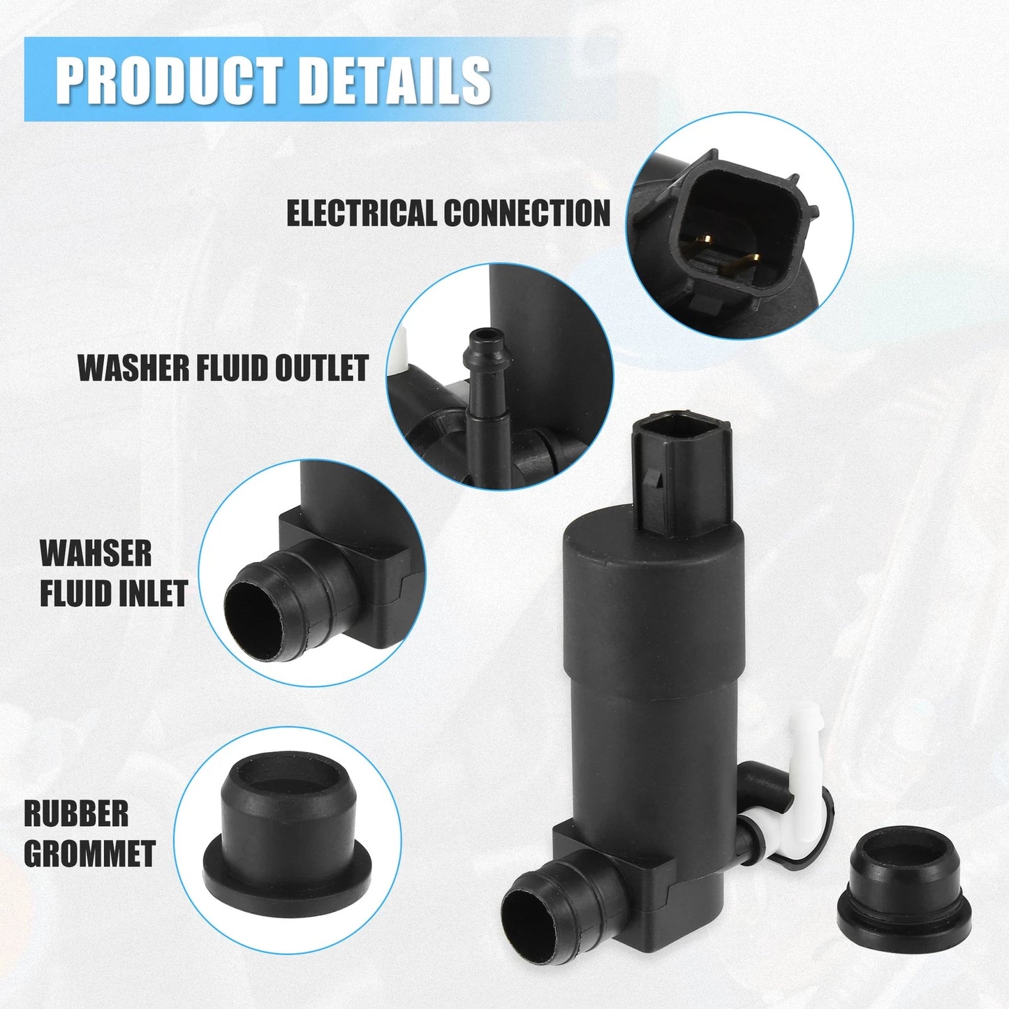 Windshield Washer Pump for Ford Focus (2012-2014)