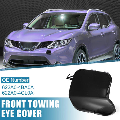 Front Bumper Tow Hook Cover for Nissan Rogue (2014-2016) Black