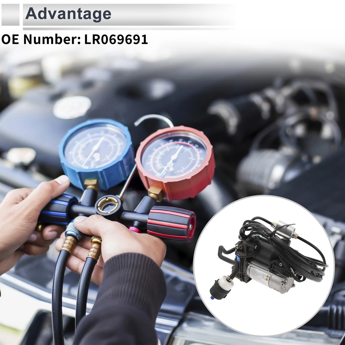 Air Suspension Compressor for Land Rover Range Rover (2014-2021) 1 Pc