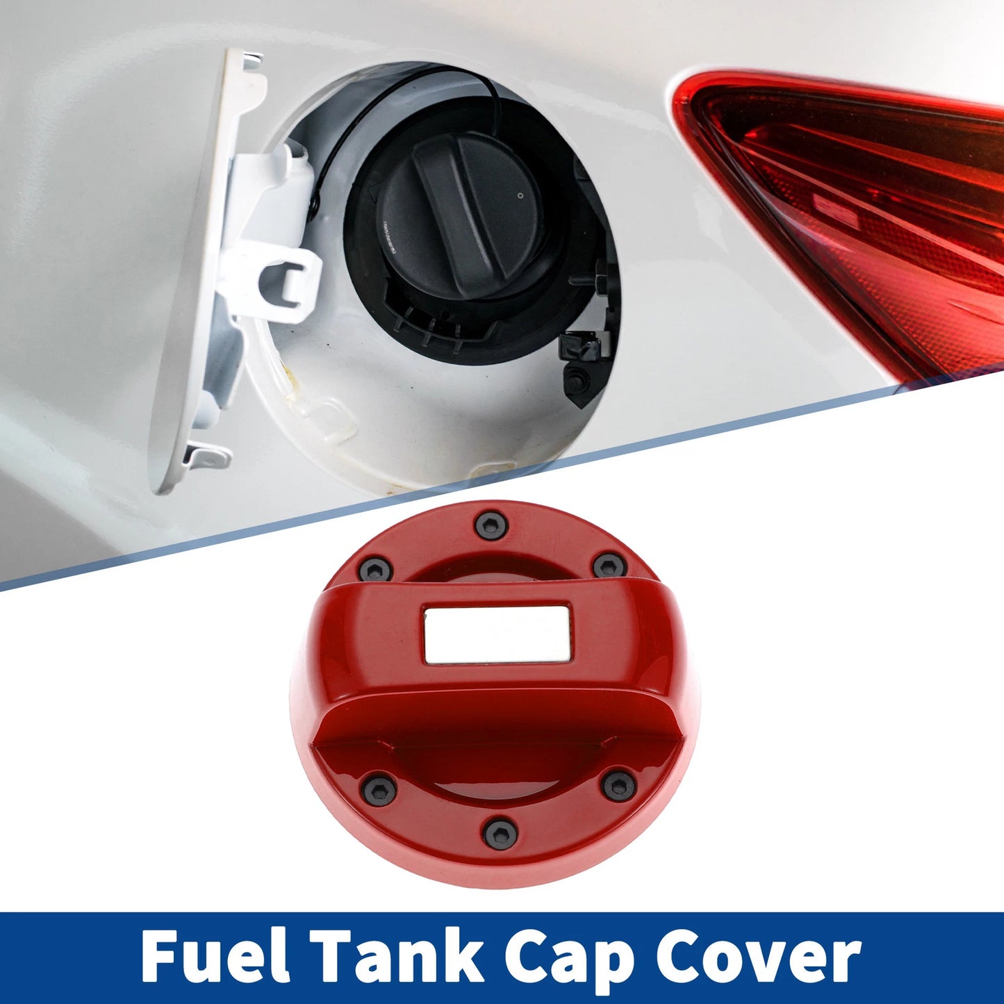 Red Gas Fuel Tank Cap Cover Trim Sticker for Suzuki Jimny (1998-2023)