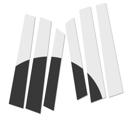 6 x Chrome Pillar Post Door Trim Covers for Honda CR-V (2007-2011)