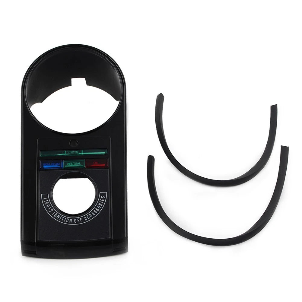 Speedometer Dash Panel Cover for Harley Softail (1971-1990) Black