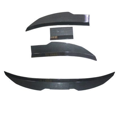 ABS Gloss Carbon Fiber Rear Trunk Spoiler Lip for Sedan (No Year Specified)