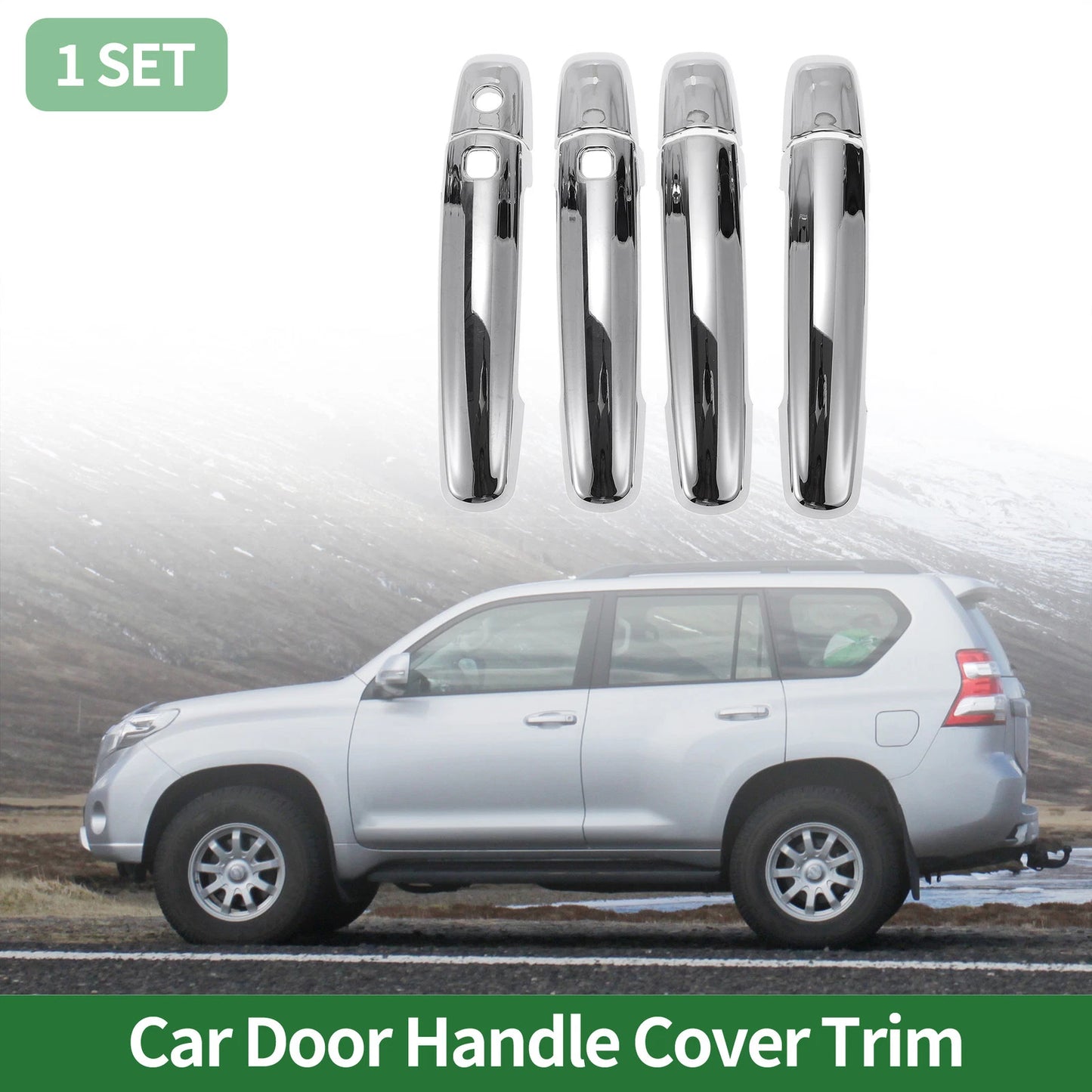 Door Handle Cover Trim for Suzuki Swift Vitara S-CROSS (2012-2018) Silver