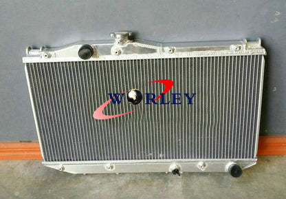 Aluminum Radiator + Fan for Toyota Camry SV20 SV21 SV22 1.8L 2.0L (87-92)