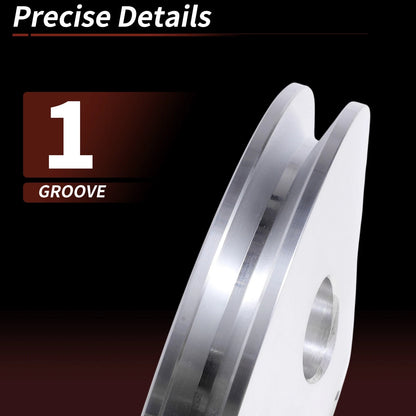 Groove Power Steering Pump Pulley for Chevy SBC 350 Engine