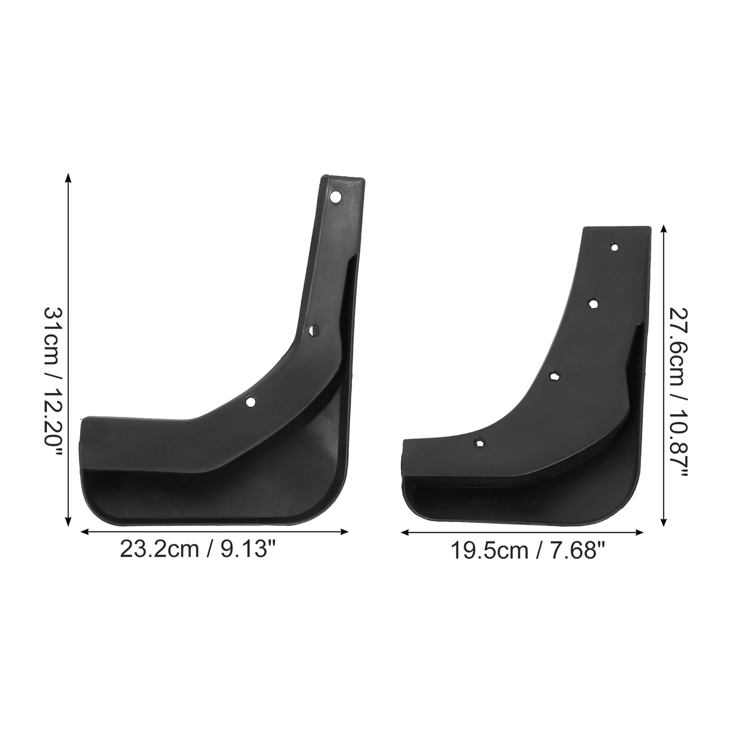 Front & Rear Mud Flaps Splash Guards for Ford Escape (2013-2018)