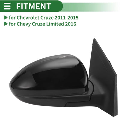 5Pins Right Passenger Door Mirror for Chevrolet Cruze (2011-2015)