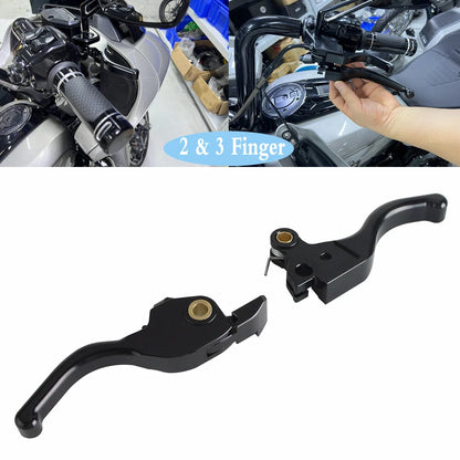 Finger Brake Clutch Levers for Harley Touring Road Glide FLTRX (2014-2023)