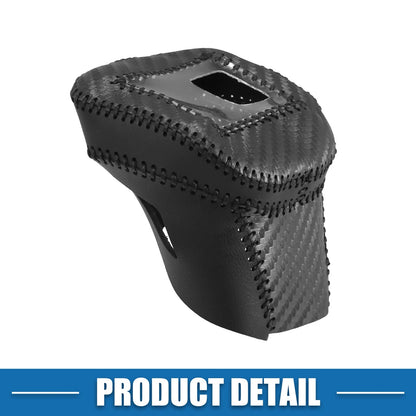 Black Carbon Fiber Gear Shift Knob Cover for Nissan Rogue (2021-2023)