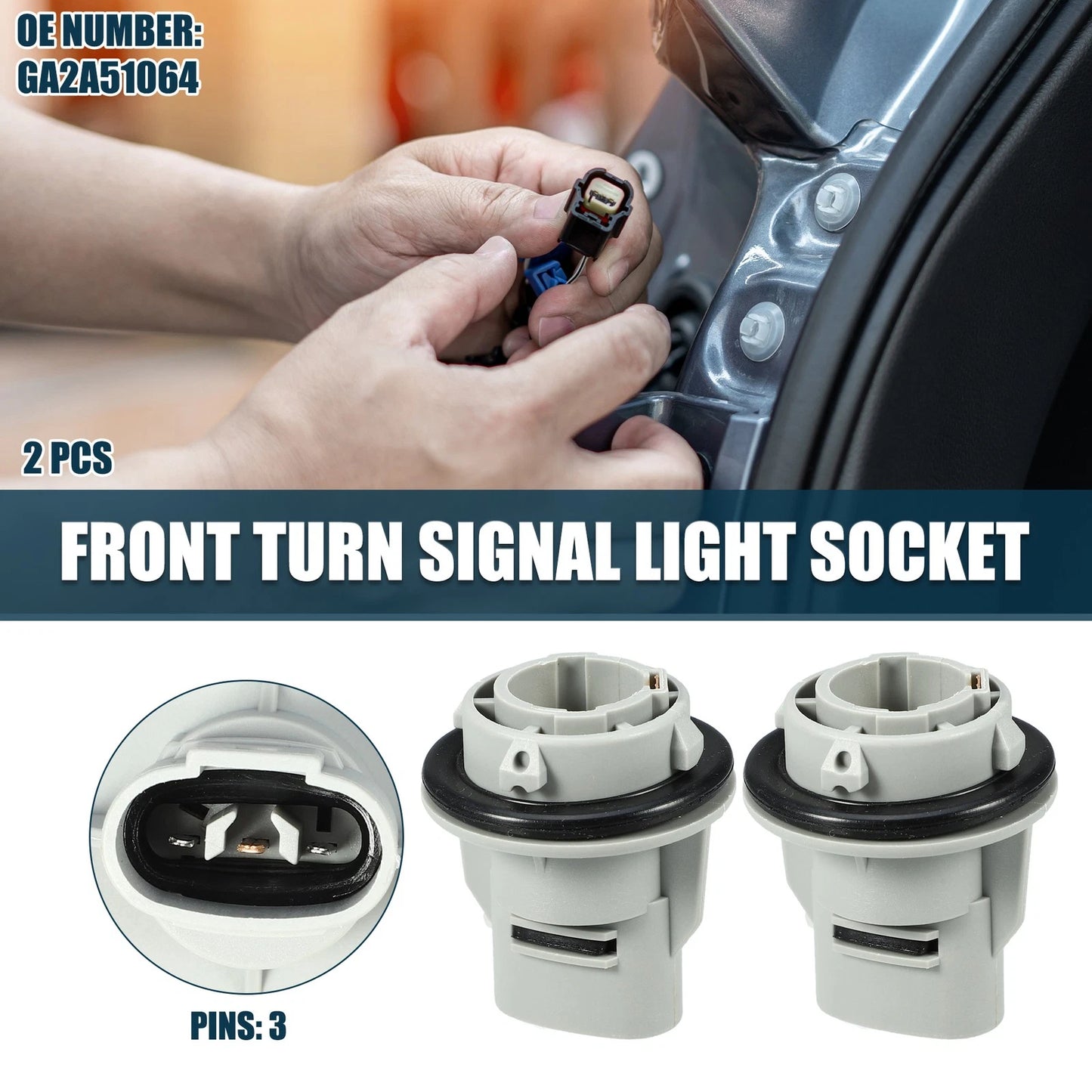 Front Turn Signal Light Socket for Mazda 3 (2004-2009)
