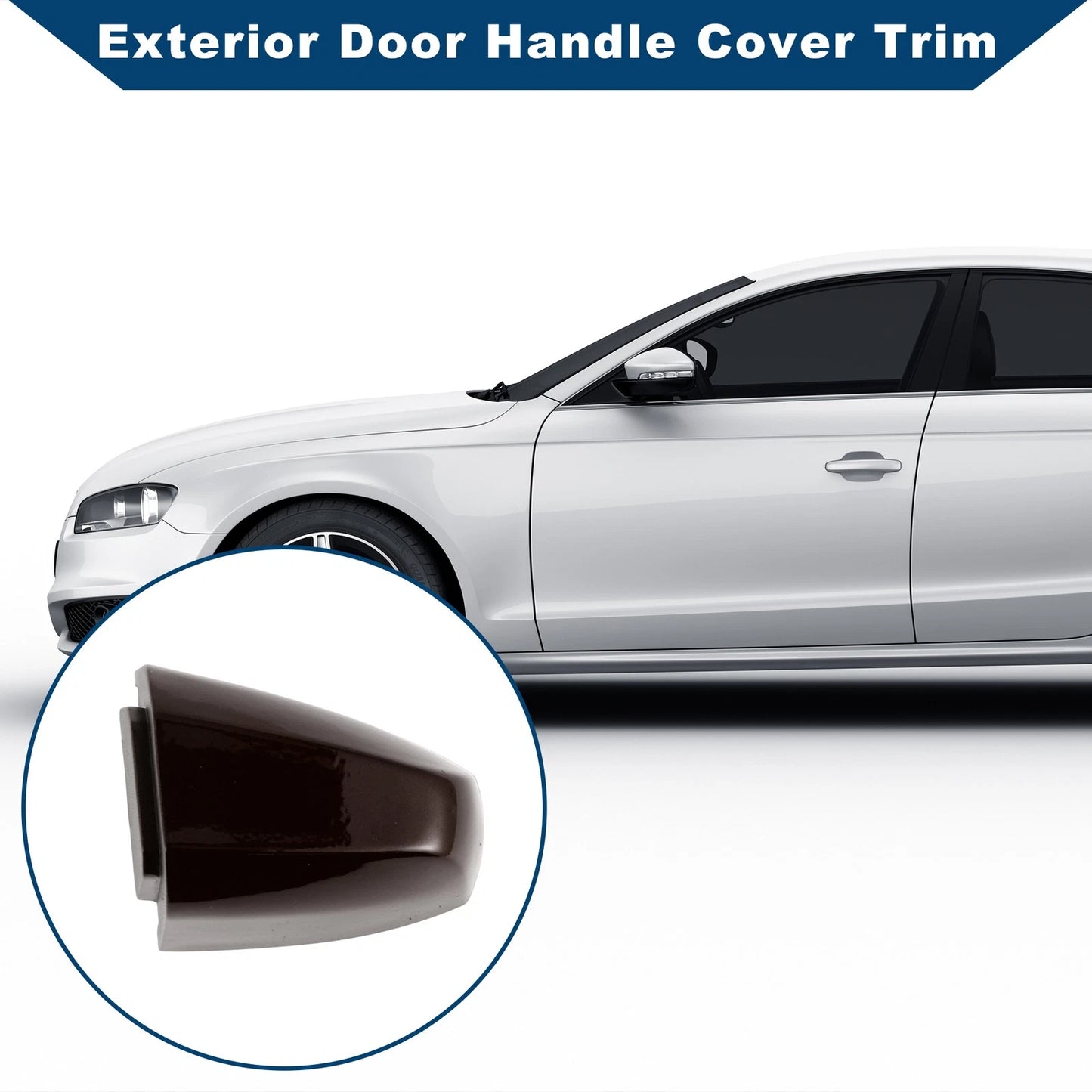 Exterior Door Handle Cover Trim for BMW X1 X5 X6 2014-2019 ( Brown ABS)