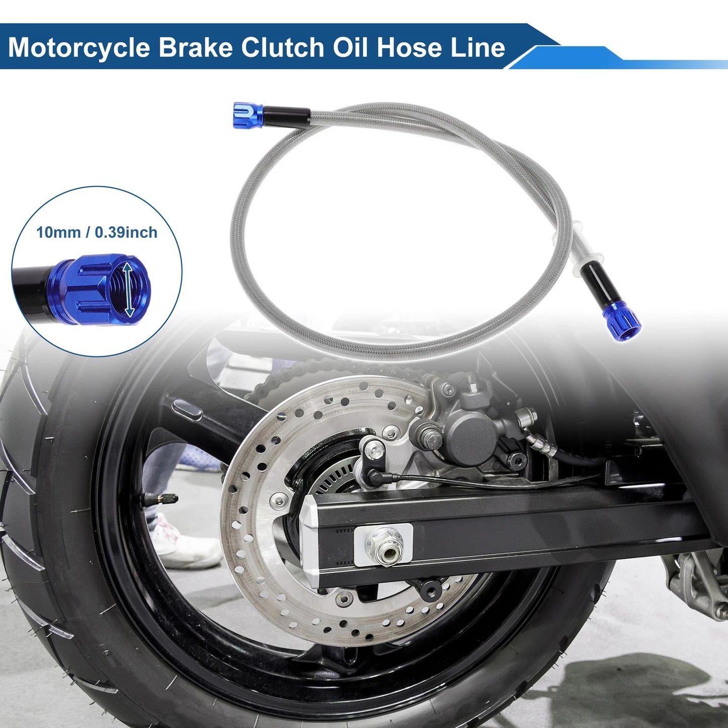 80cm Brake Clutch Oil Hose Line for Motorcycles