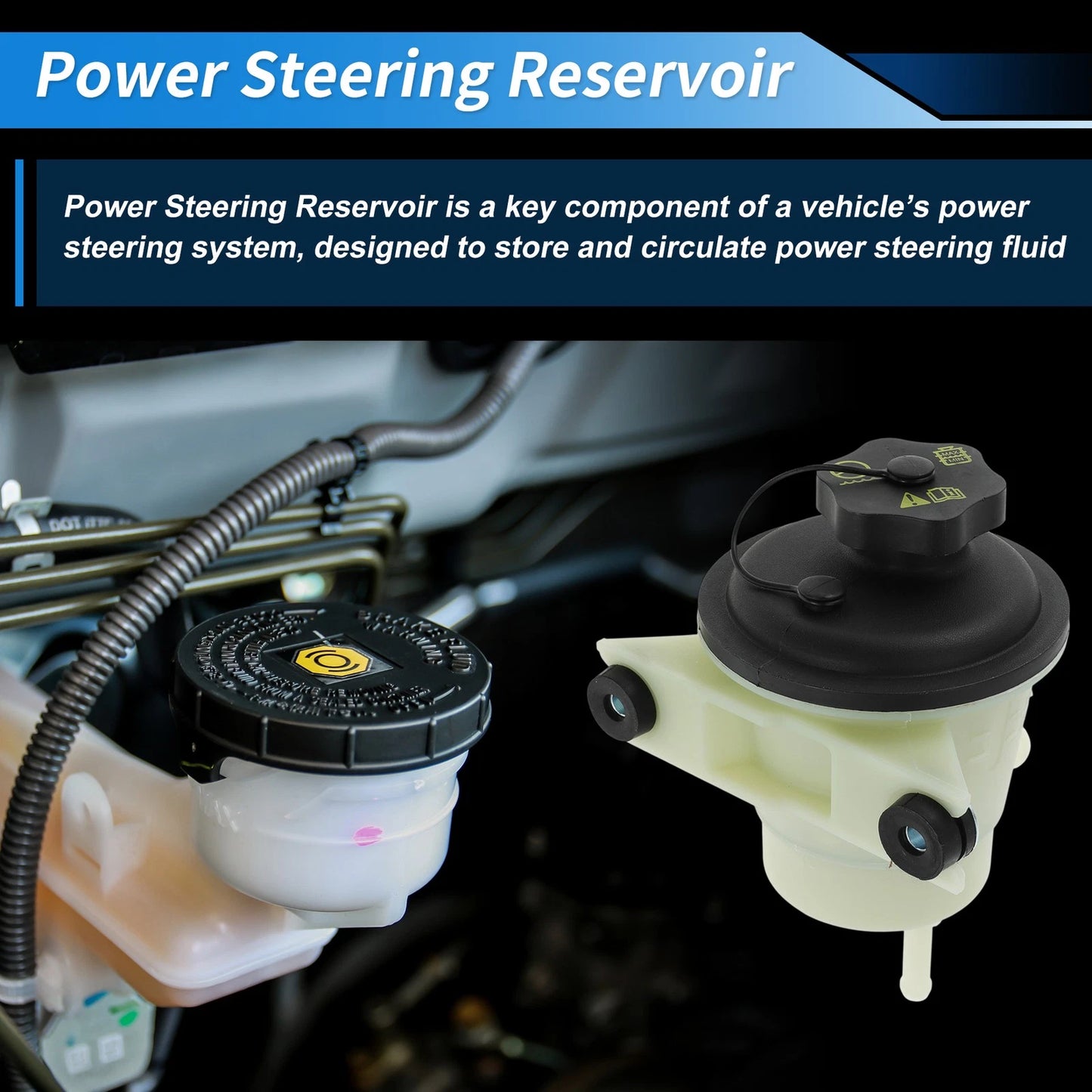 Power Steering Fluid Reservoir for Ford Escape (2003-2007)