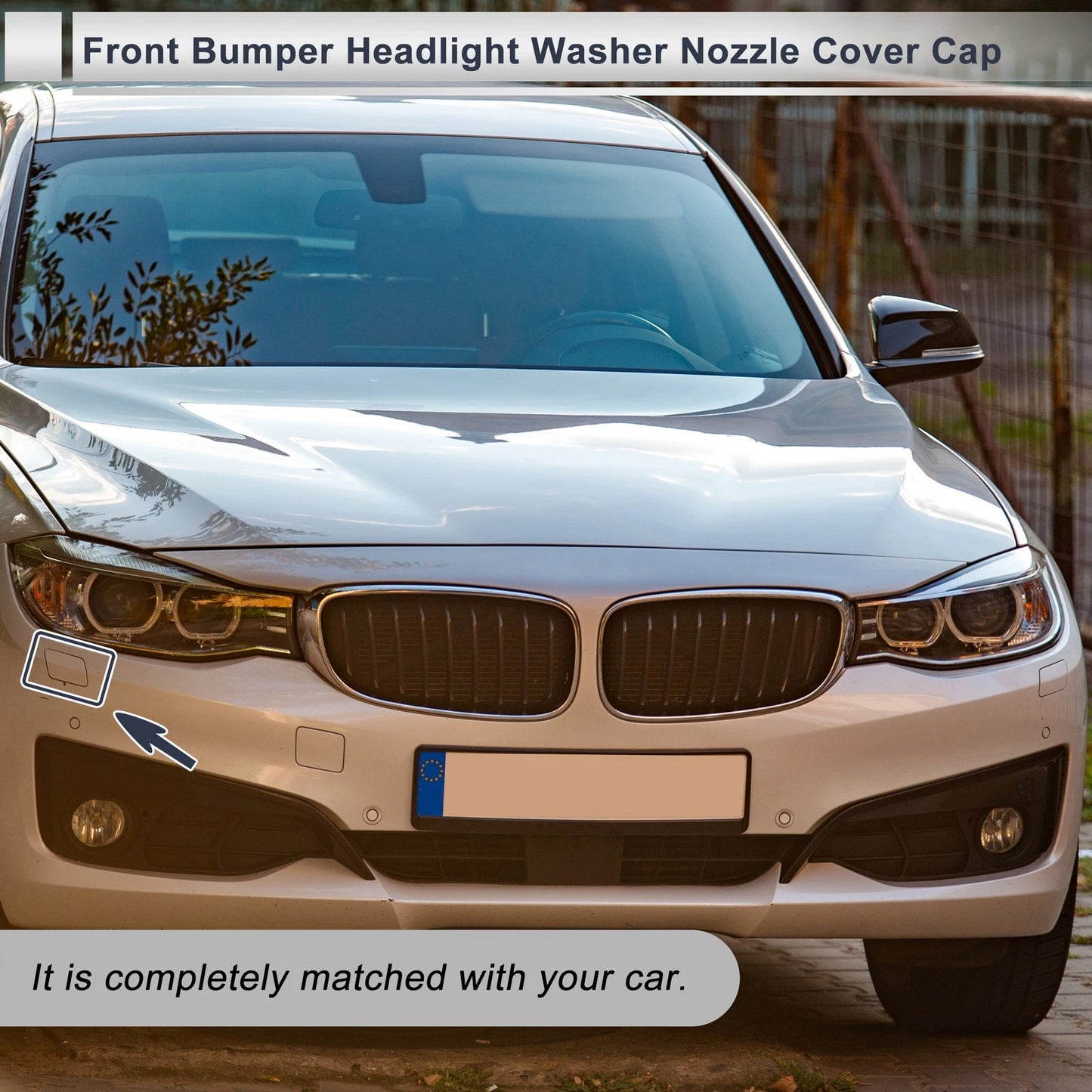 Bumper Headlight Washer Nozzle Cover Cap for BMW 3 Series (2006-2013)
