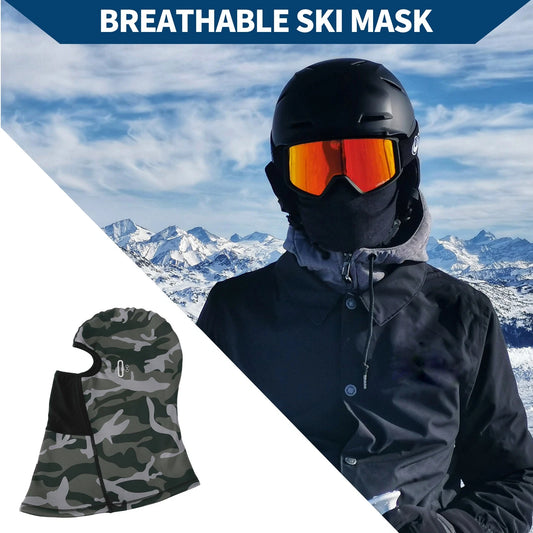 Balaclava Mask with Glasses Hole for Motorcycle Grey