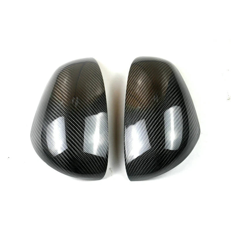 Carbon Fiber Add-on Side Rearview Mirror Cover Caps for Smart Fortwo 2015-2019