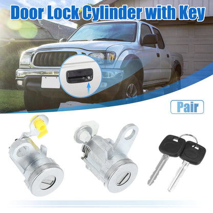Door Lock Cylinder Set w/ 2 Keys for Toyota Tacoma (1995-2004)