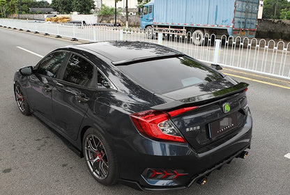 Glossy Black Spoiler Wing for Honda Civic 4DR Sedan RS (2016-2021)