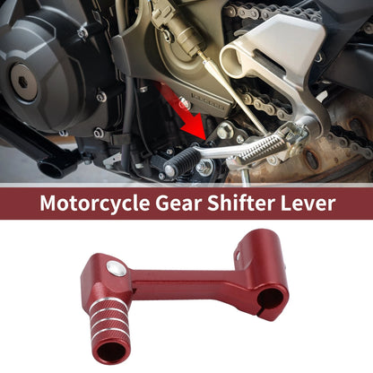 Folding Motorcycle Gear Shifter Lever for Bosuer Cheetah Red Lever Red Head