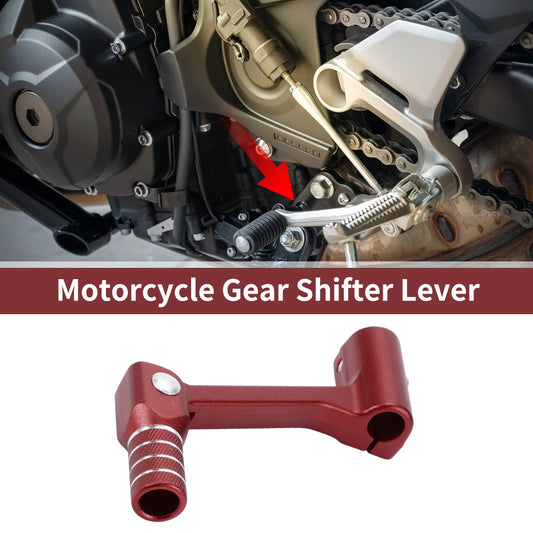 Folding Motorcycle Gear Shifter Lever for Bosuer Cheetah Red Lever Red Head