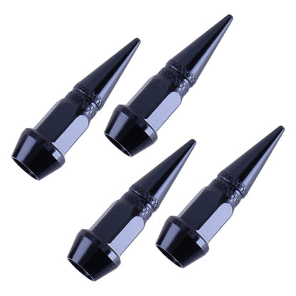 Black Spike Wheel Valve Stem Caps for Universal Cars