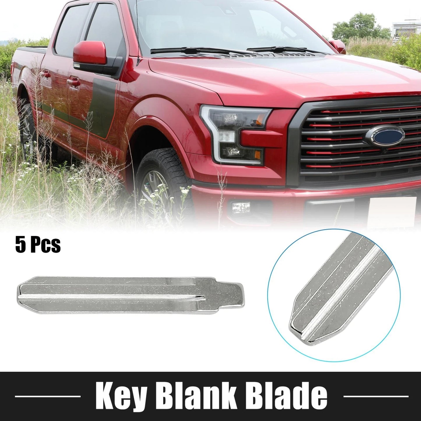 5 pcs Key Blank Blade Car Flip Remote Folding for Toyota Camry Corolla