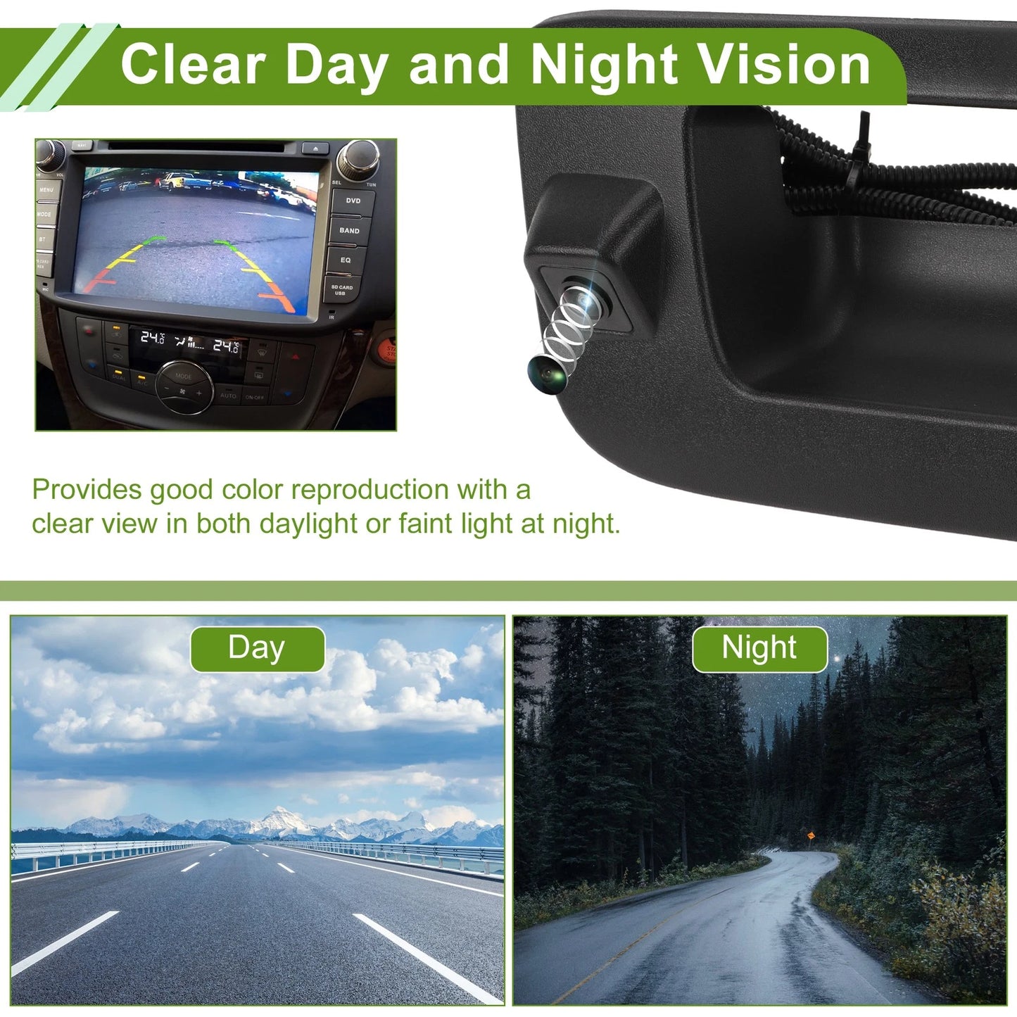 Tailgate Handle + Backup Rear View Camera for Chevrolet Silverado