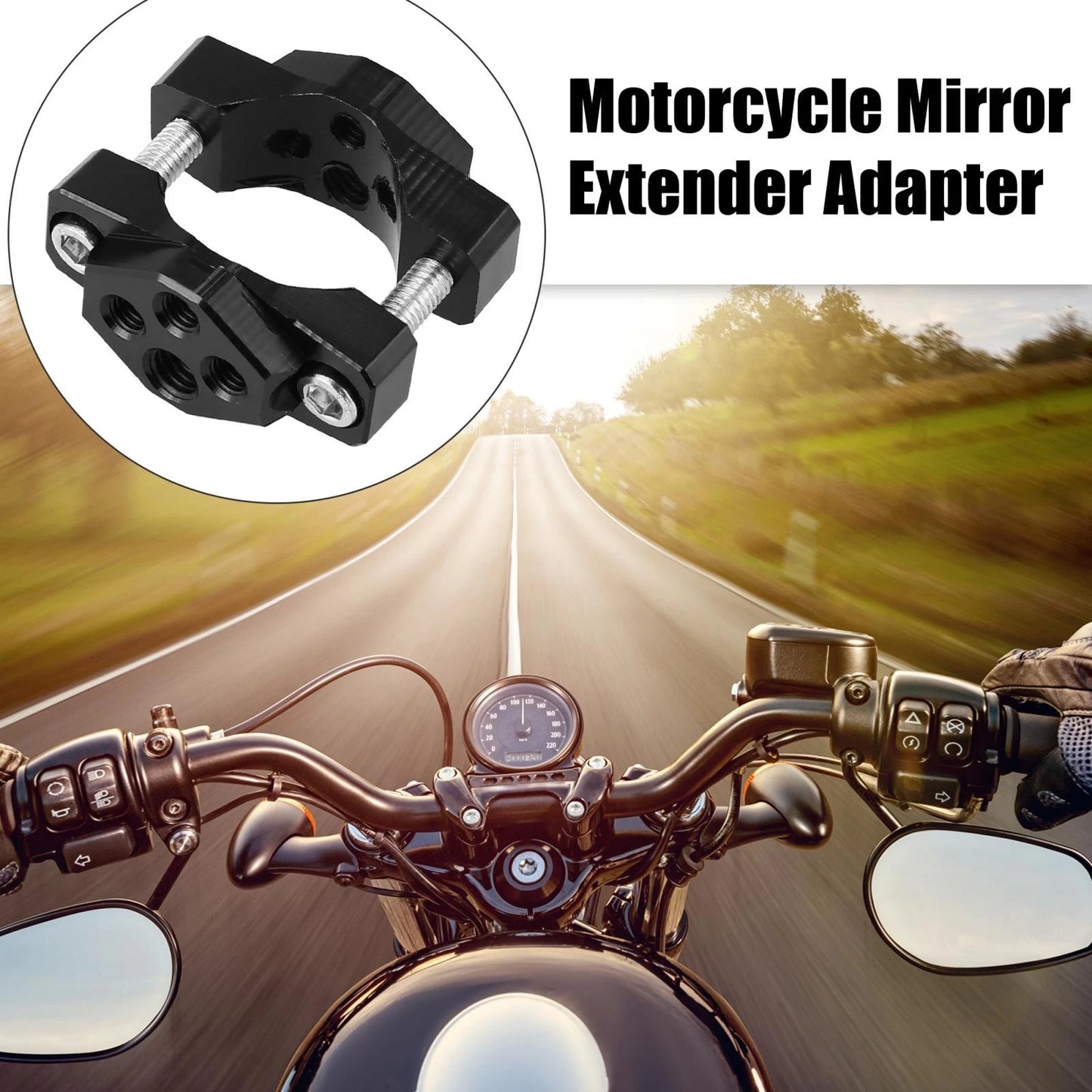 32mm Light Lamp Holder Handlebar Mount Bracket Clamp for Motorcycle