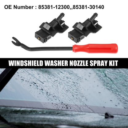 3pcs Front Windshield Washer Nozzle for Toyota 4Runner (2010–2017)