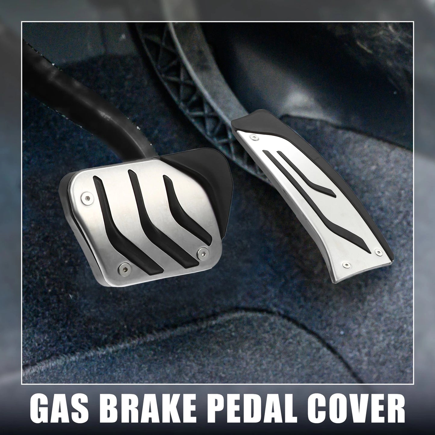 3 Pcs Accelerator & Brake Pedal Covers for BMW 1 2 3 4 Series (2012-2020)